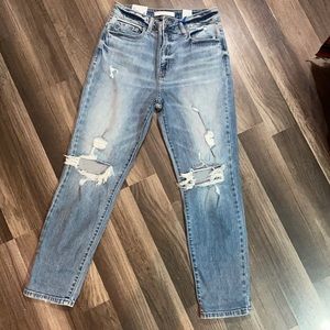 Eunina Tobi Super High Rise Mom Jean Ankle